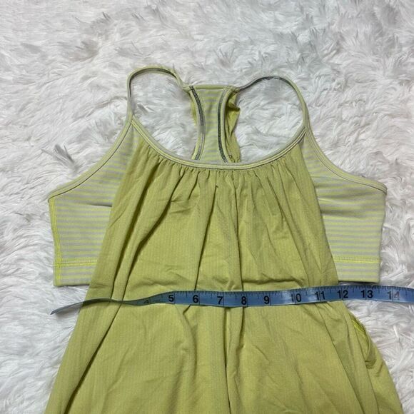 Lululemon Tank Top No Limits Yellow Womens Size 8 Athletic Shirt Gym Workout - Picture 3 of 7